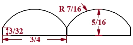 3/4" Single Bead Tambour - Image 3