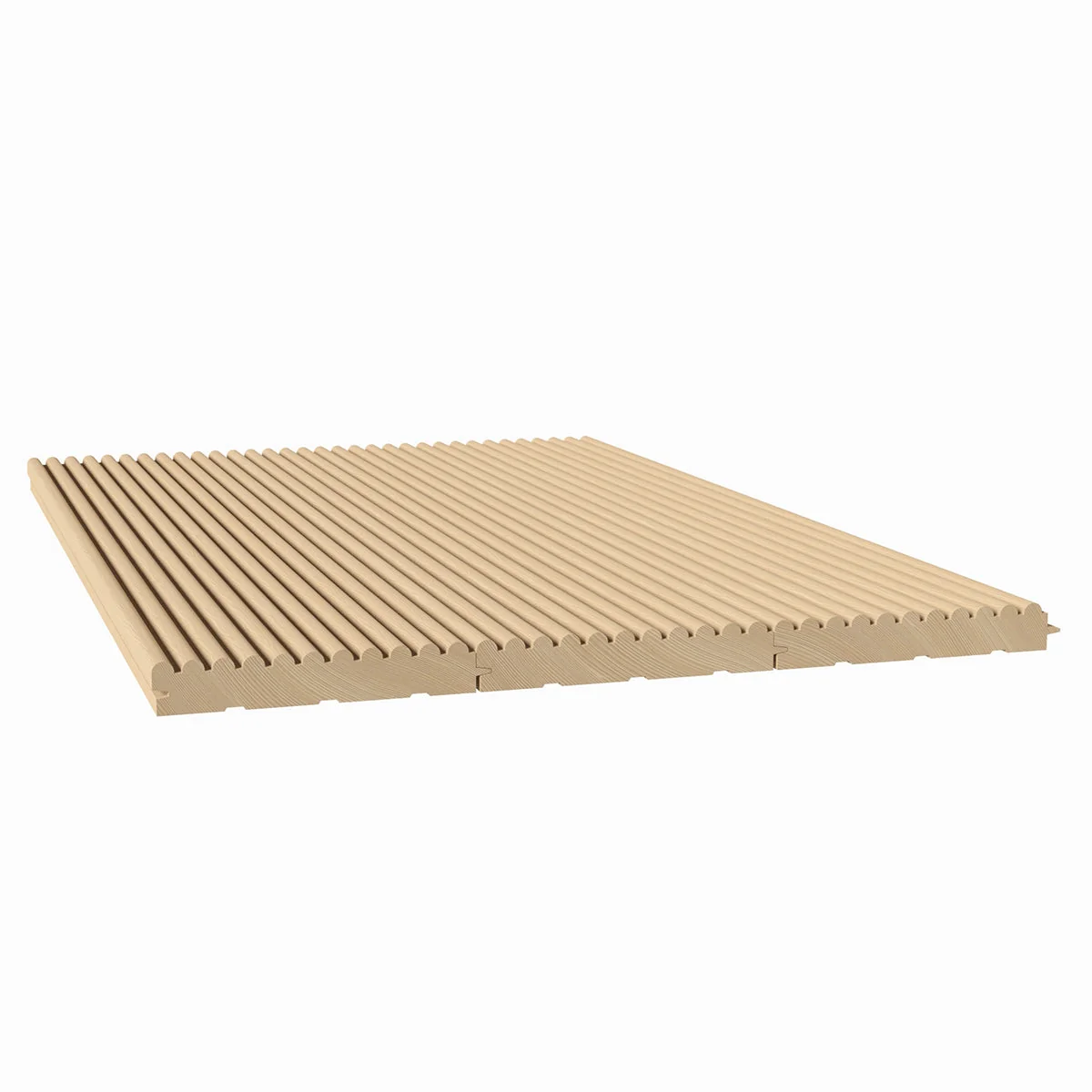 9/32" Bead Solid Wood Tongue and Grove Tambour Panel, 11/16" thick x 4 5/16"width x 112"long - Image 3