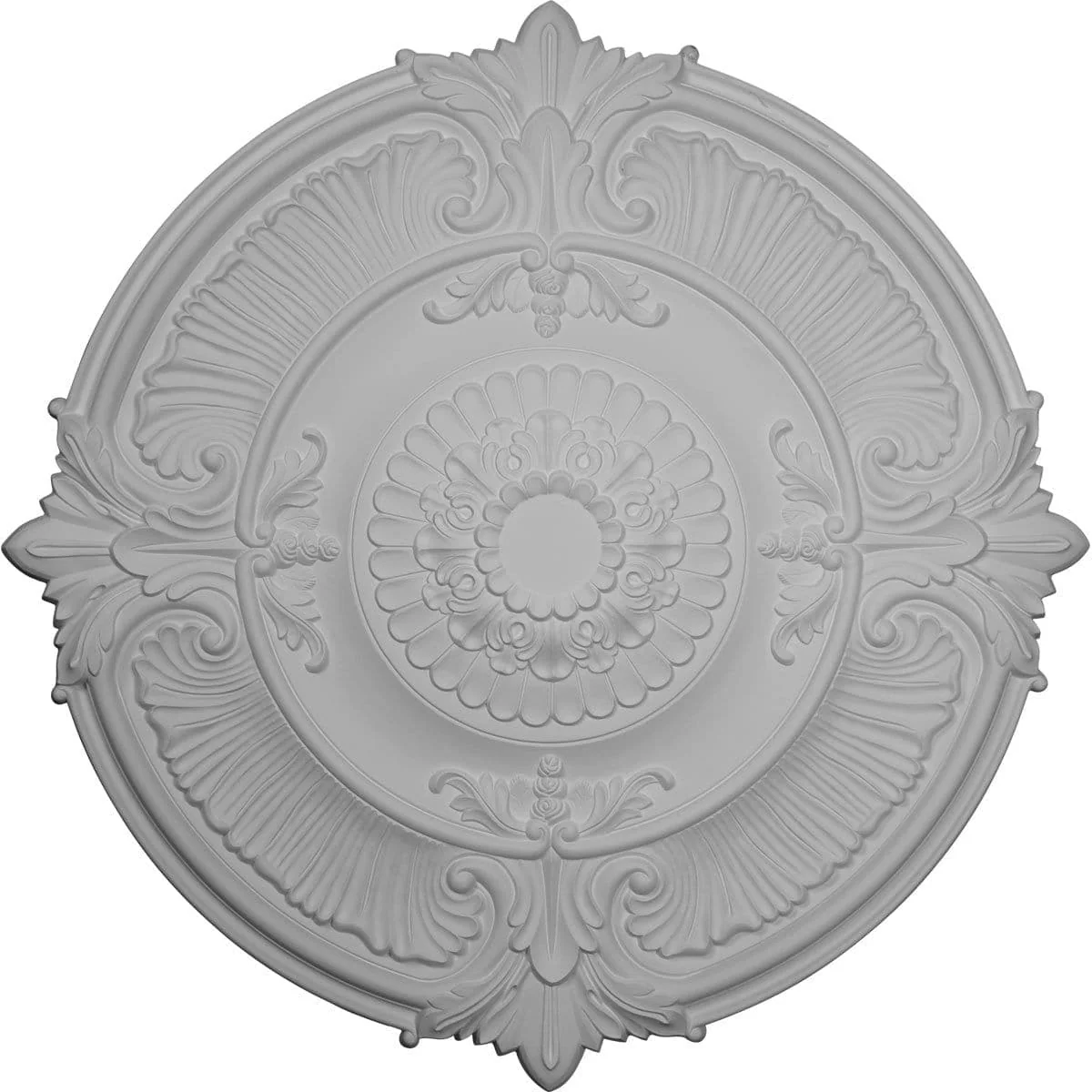 Acanthus Leaf Ceiling Medallion (Fits Canopies up to 4 5/8"), 53 1/2"OD x 3 1/2"P