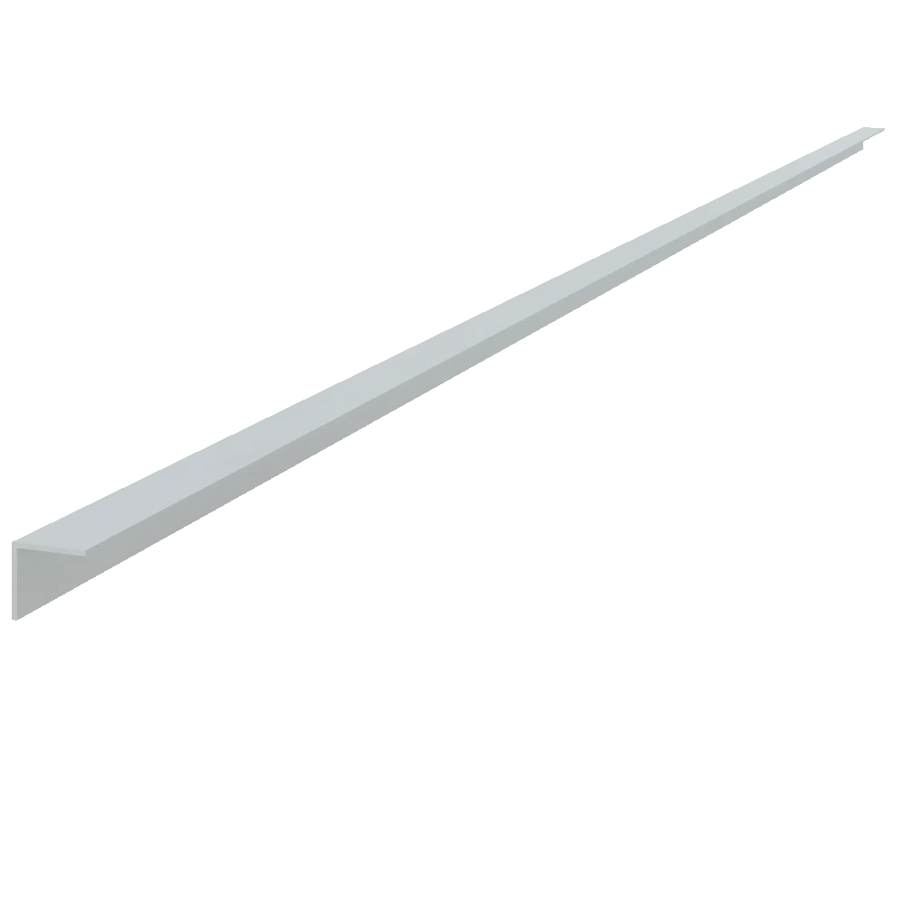 Metallic Trim Aluminum L-Channel, 72'' L x 3/4'' W