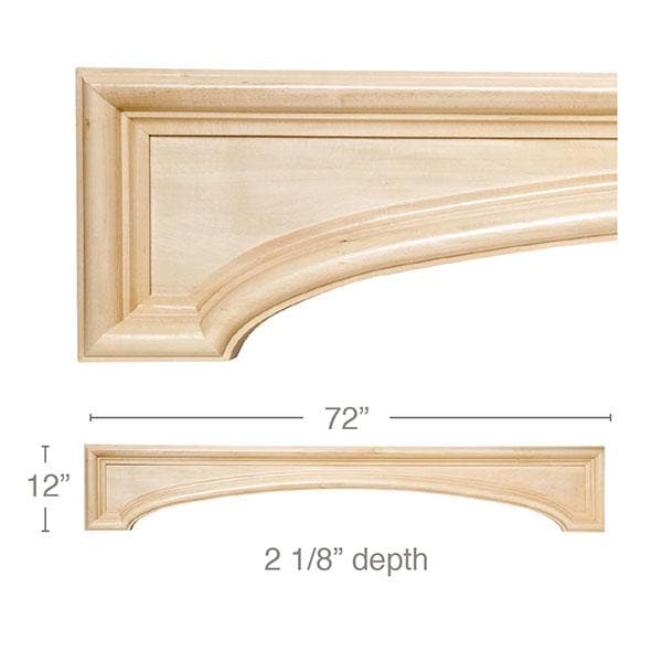 Bolection Rangehood, 72''w x 12''h x 2 1/8''d