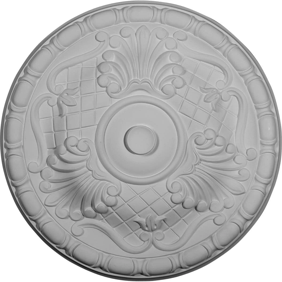 Ceiling Medallion (Fits Canopies up to 4 1/8"), 15 3/4"OD x 5/8"P