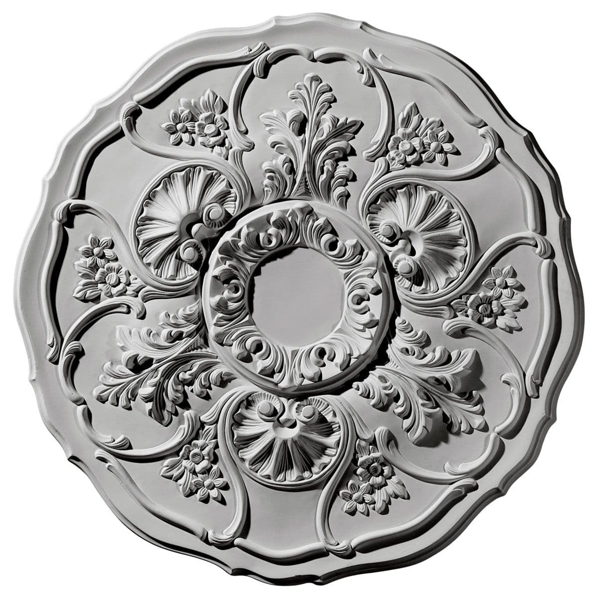 Ceiling Medallion (Fits Canopies up to 4"), 22 1/2"OD x 1 1/2"P
