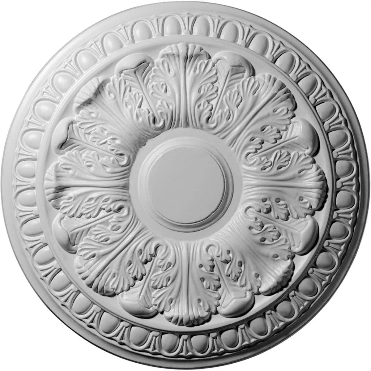 Ceiling Medallion (Fits Canopies up to 4 3/4"), 15 3/4"OD x 1 1/2"P