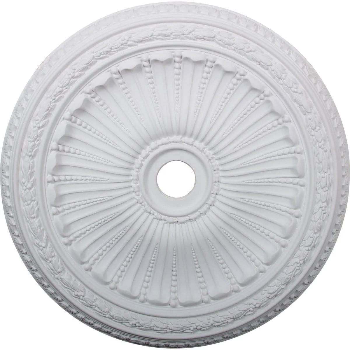 Ceiling Medallion (Fits Canopies up to 4 7/8"), 35 1/8"OD x 4 7/8"ID x 2 1/2"P