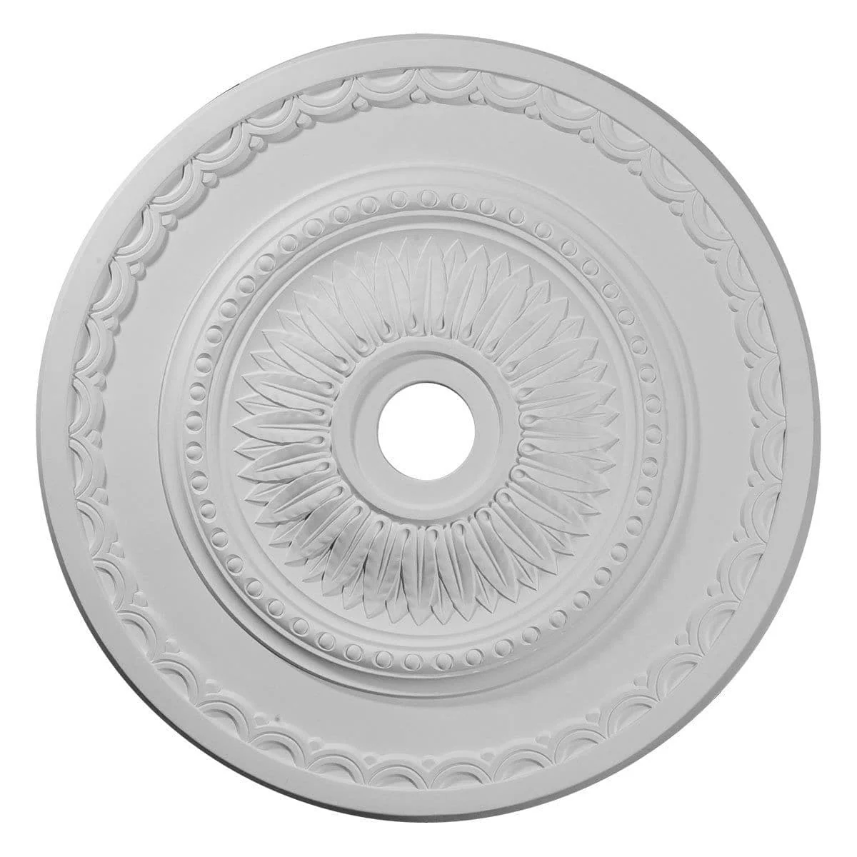 Ceiling Medallion (Fits Canopies up to 5 5/8"), 29 1/2"OD x 3 5/8"ID x 1 5/8"P
