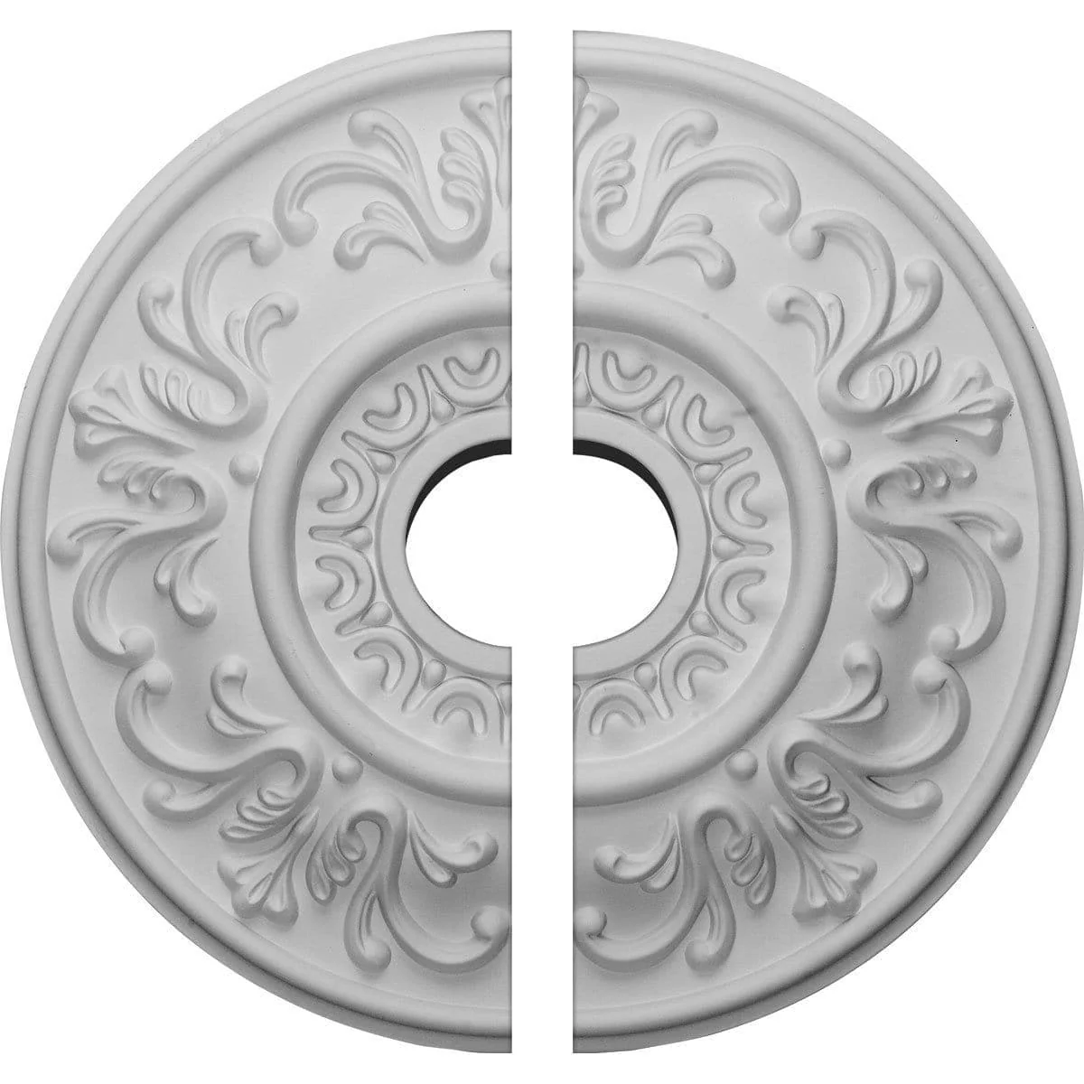 Ceiling Medallion, Two Piece (Fits Canopies up to 3 1/2")18"OD x 3 1/2"ID x 1"P