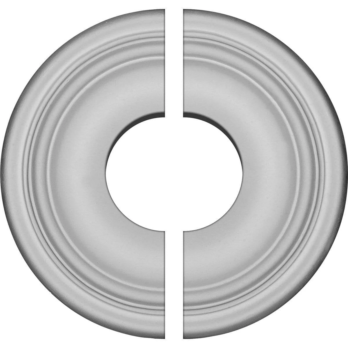 Ceiling Medallion, Two Piece (Fits Canopies up to 3 1/2")9 5/8"OD x 3 1/2"ID x 1 1/8"P