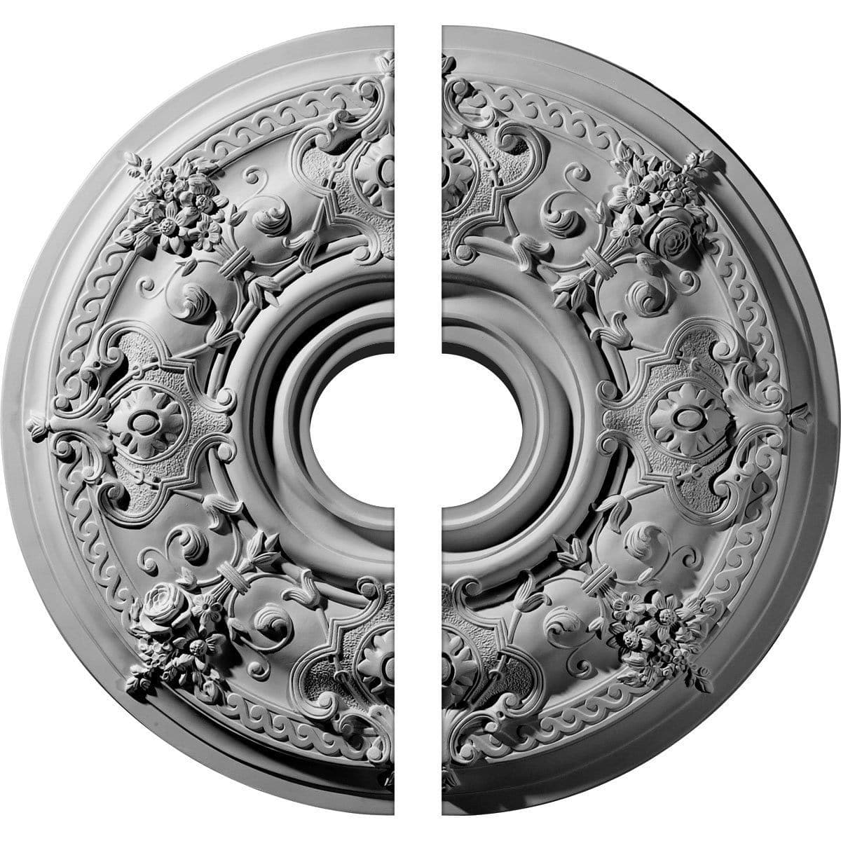 Ceiling Medallion, Two Piece (Fits Canopies up to 7 1/4")29 1/4"OD x 6"ID x 2"P