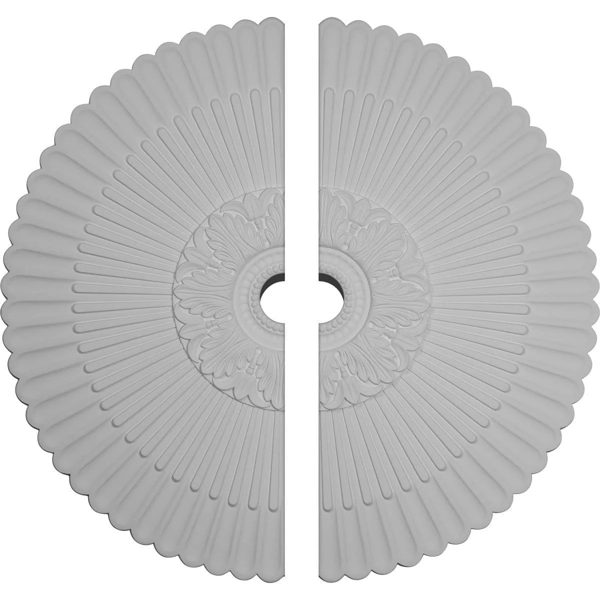 Ceiling Medallion, Two Piece (Fits Canopies up to 7 1/4")41"OD x 5 1/2"ID x 1 5/8"P