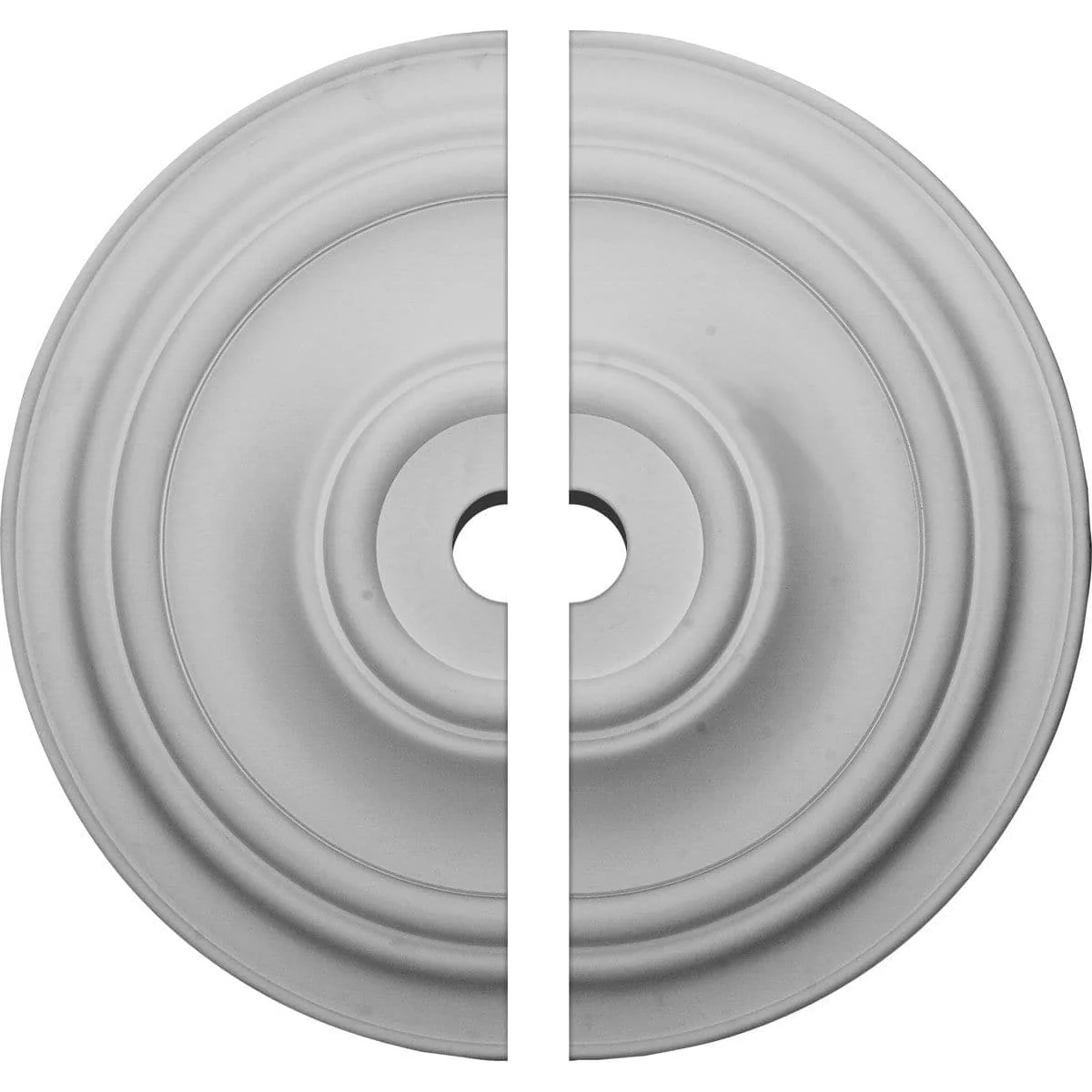 Ceiling Medallion, Two Piece (Fits Canopies up to 8 1/4")31 1/2"OD x 3 1/2"ID x 2 1/2"P
