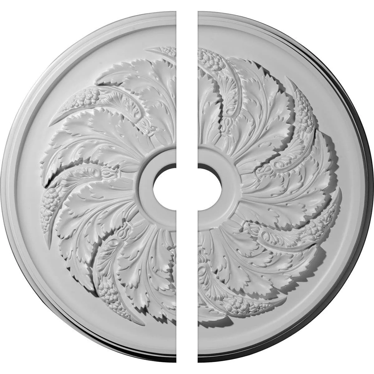 Ceiling Medallion, Two Piece (Fits Canopies up to 9")42 1/8"OD x 6"ID x 1 7/8"P