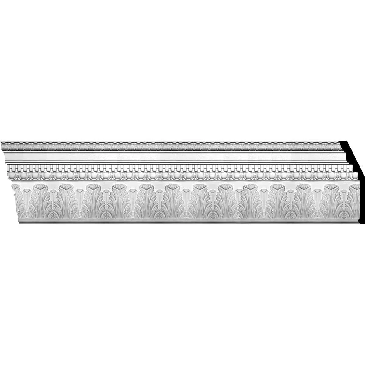 Chesterfield Dentil & Egg Crown Moulding, 11 7/8"H x 4"P x 12 5/8"F x 94 1/2"L