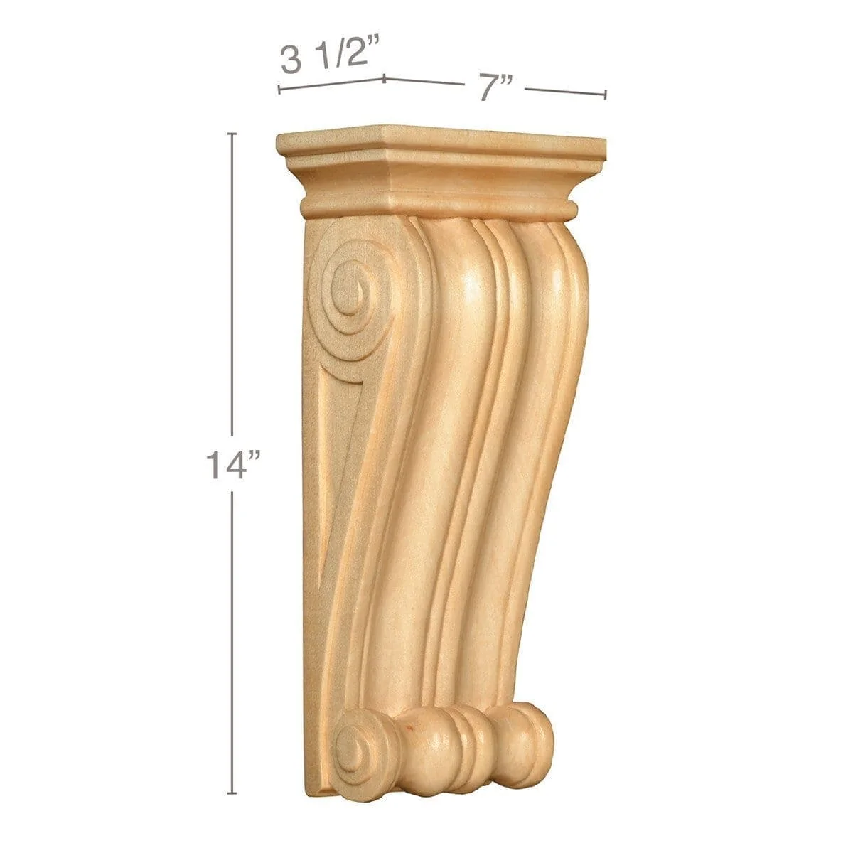 Classic Corbel, 7''w x 14''h x 3 1/2''d