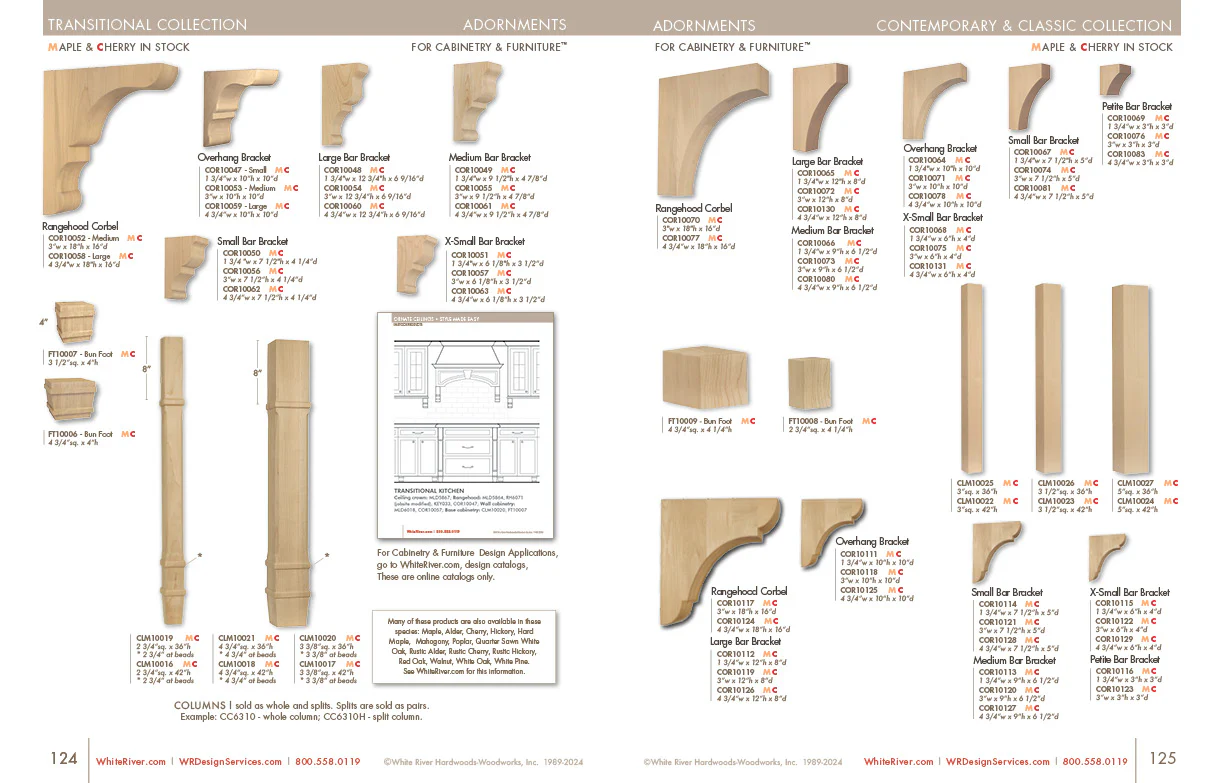 Contemporary Extra Small Bar Bracket Corbel, 4 3/4"w x 6''h x 4"d - Image 2