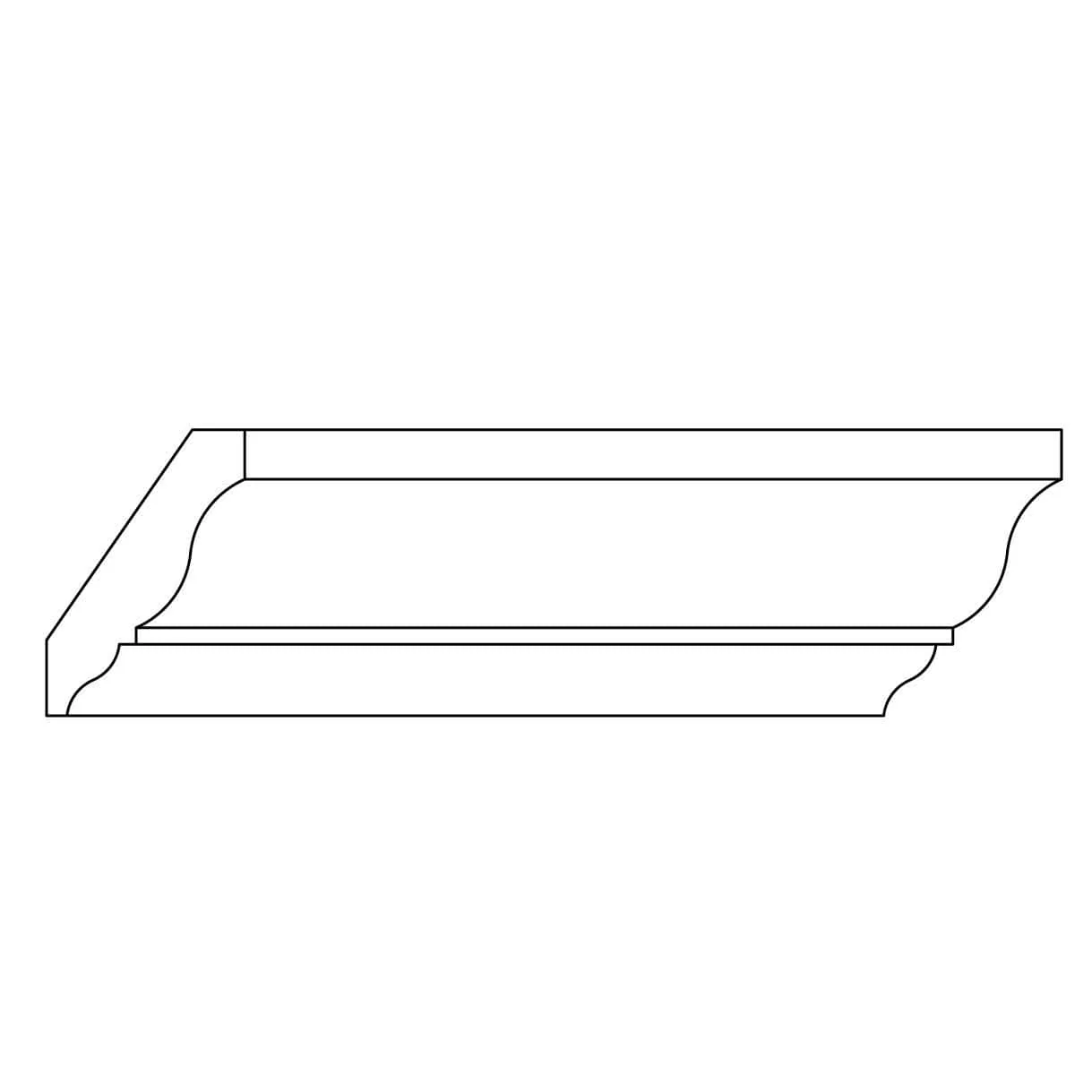 Custom Crown, 5/8''w x 2 3/4''d - Image 2