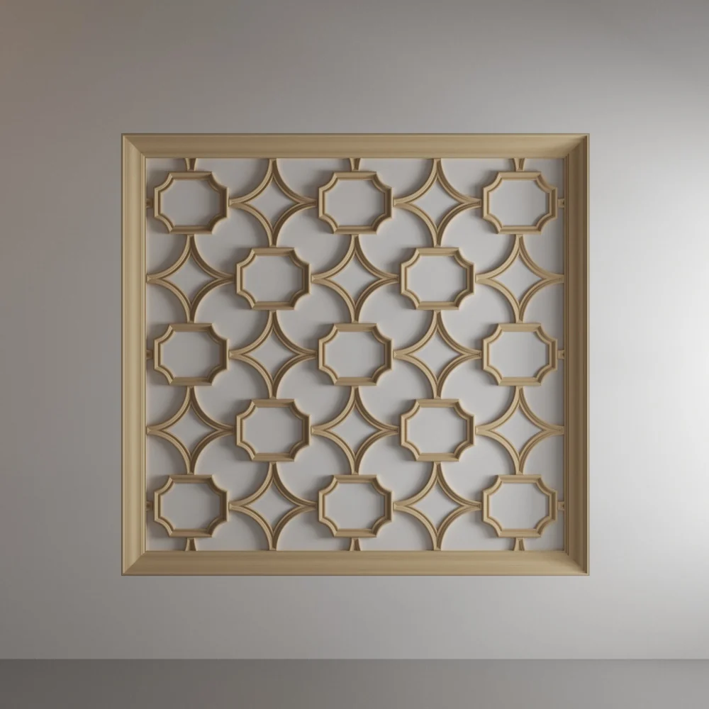 Diamond Tracery Panel, 21 3/8" X 21 3/8" x 13/16", 1 pair, Resin - Image 9