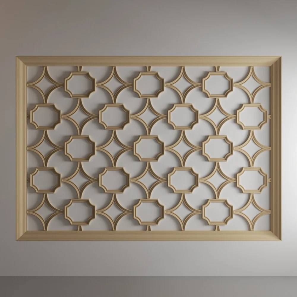 Diamond Tracery Panel, 21 3/8" X 21 3/8" x 13/16", 1 pair, Resin - Image 7