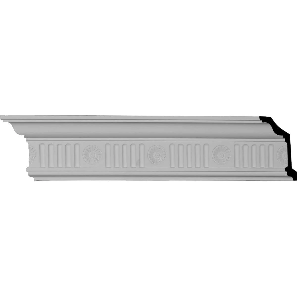 Edwards Crown Moulding, 4"H x 2 7/8"P x 5"F x 94 1/2"L, (4 3/4" Repeat)