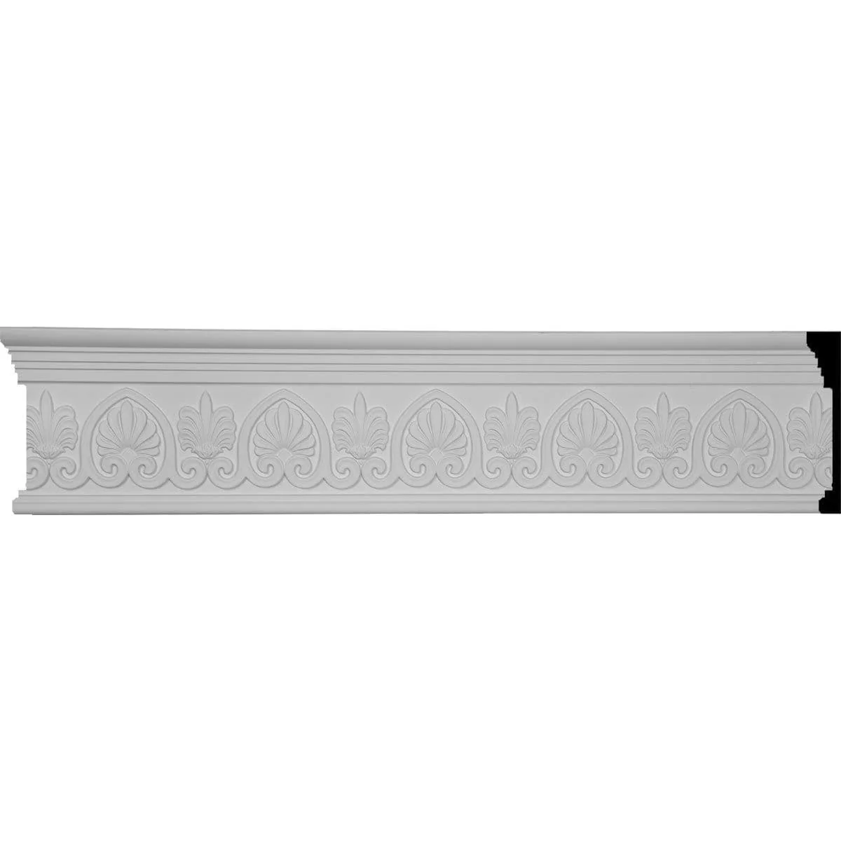 Emery Scrolled Palmelle Frieze, 7 3/4"H x 1 3/8"P x 94 1/2"L