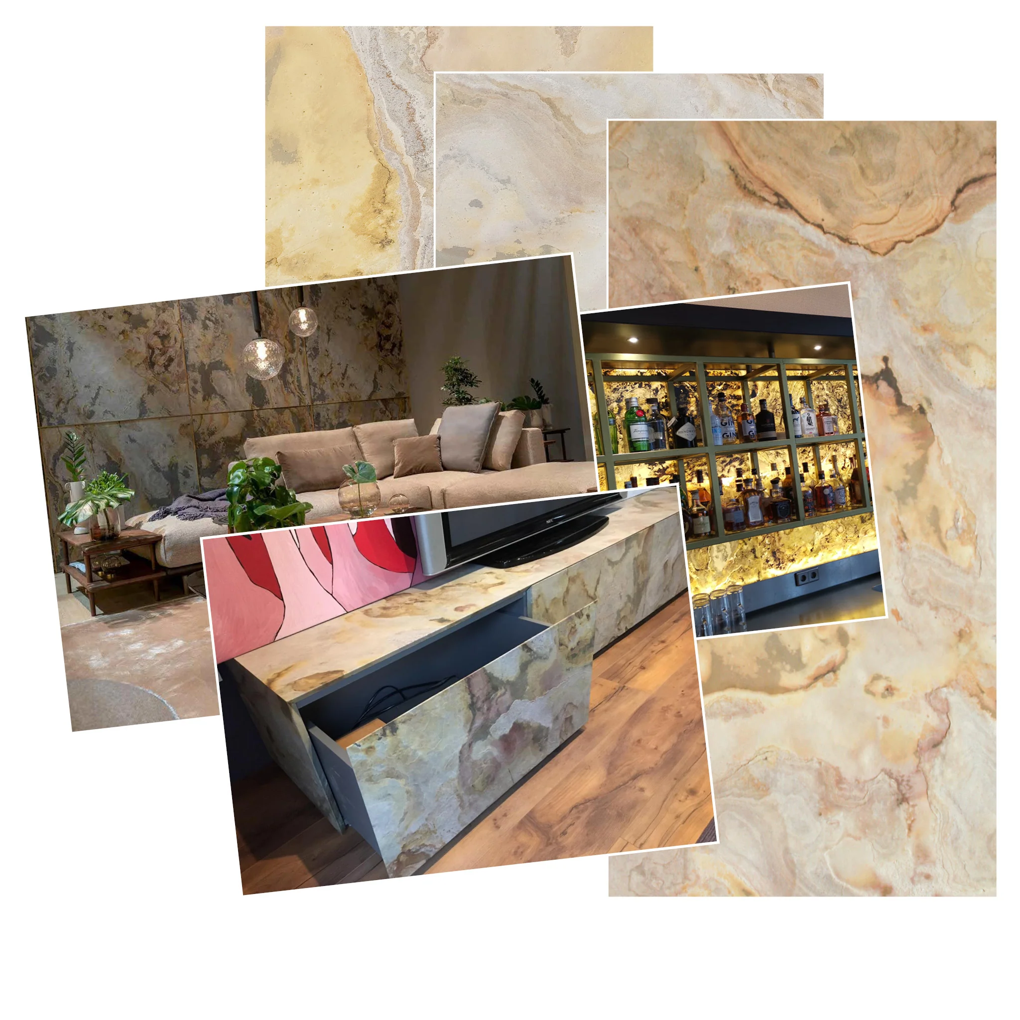 Falling Leaves, Natural Slate Veneer – 24" W x 48" L - Sold By Panel - Image 5