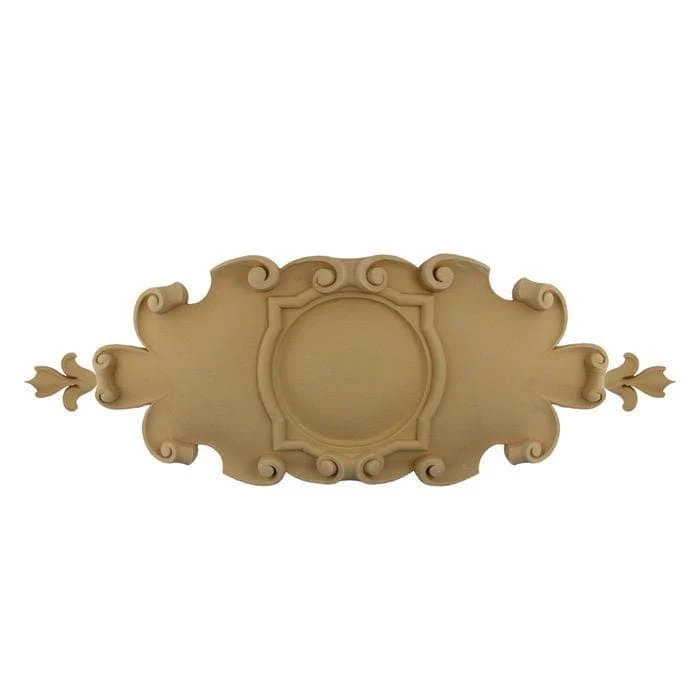 Flemish Shield Onlay, 35 1/2"w x 13 3/8"h x 1 5/8"d, Made To Order, Minimum Order Amount $300