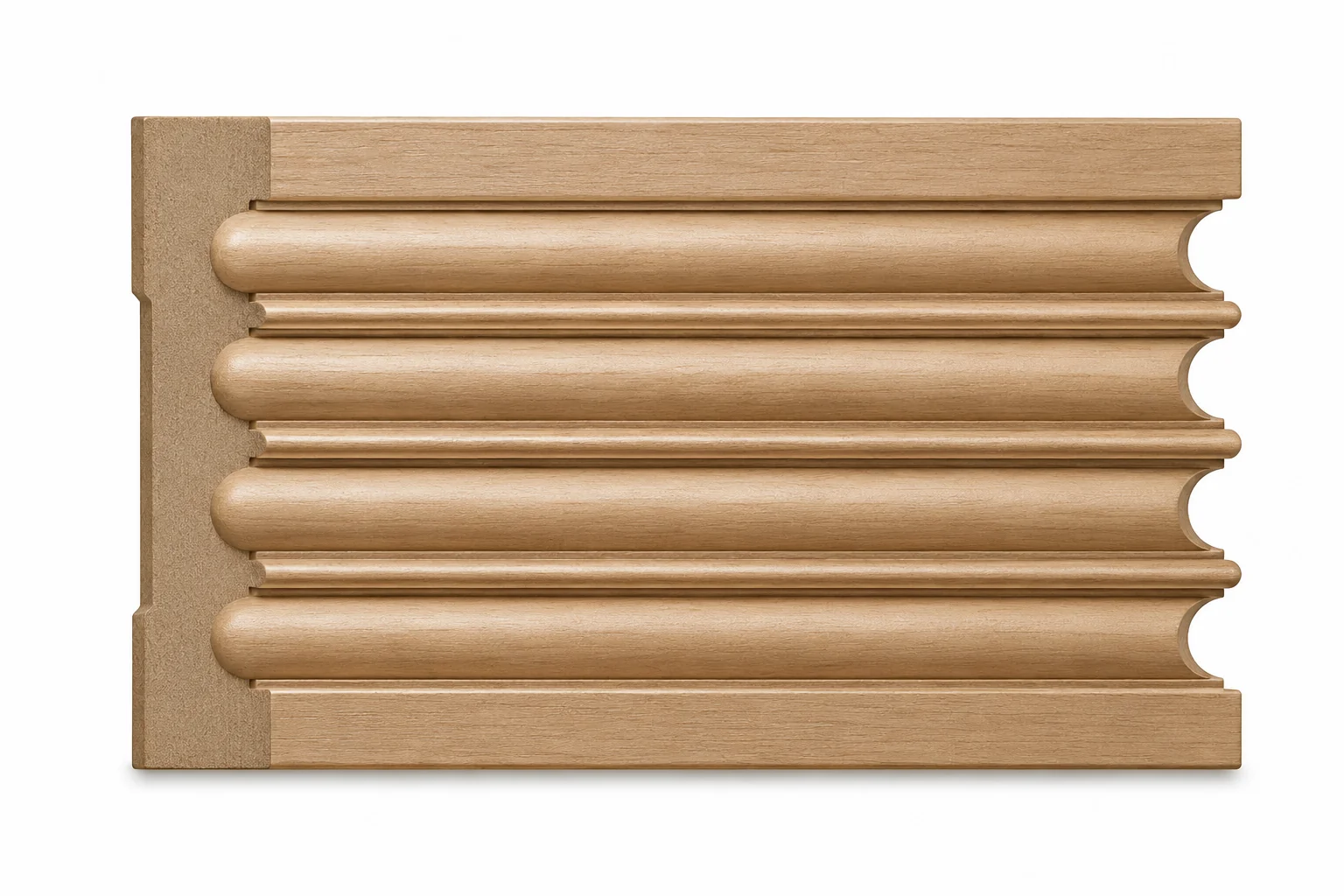 Fluted Casing, 4''w x 3/4''d