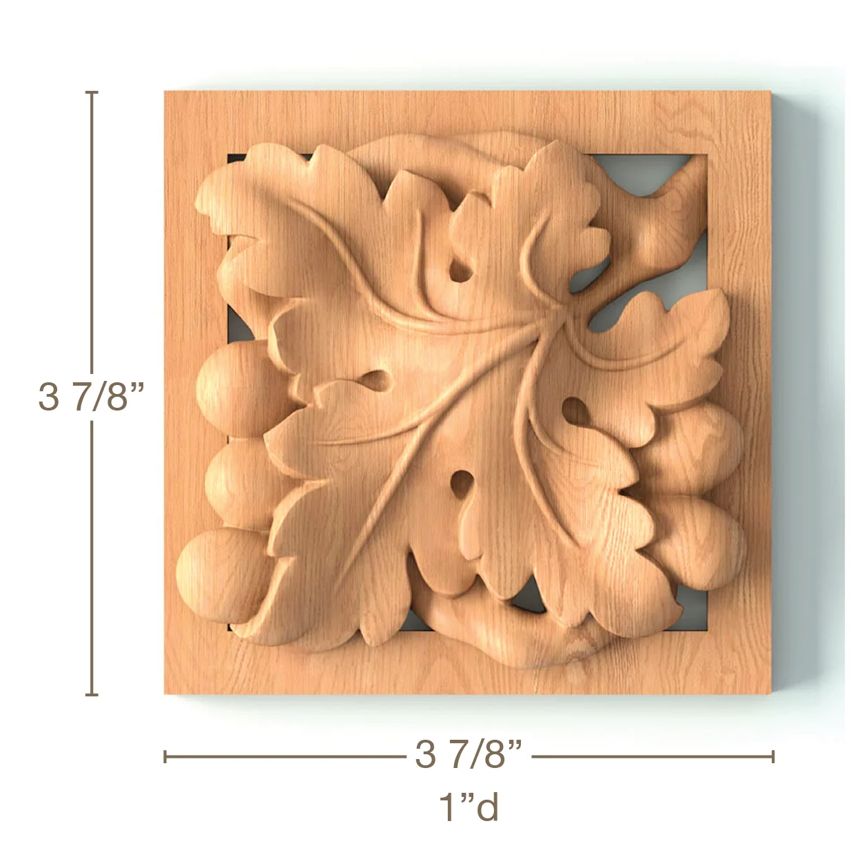 Grape Rossette, 3 7/8"w x 3 7/8"h x 1"d, SPECIAL ORDER (3-6 Weeks) - Image 3