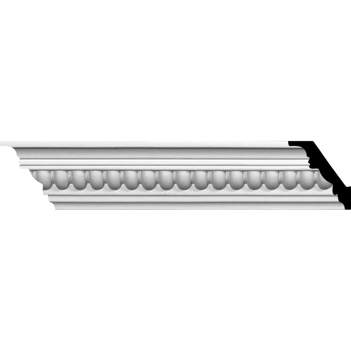 Helene Crown Moulding, 2 3/8"H x 2 3/8"P x 3 3/8"F x 94 1/2"L