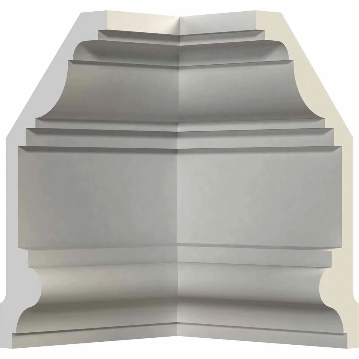 Inside Corner for Moulding CM1006-A, 9"P x 4"H