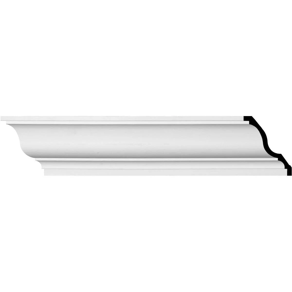Jackson Crown Moulding, 7 3/8"H x 5 3/4"P x 9 1/4"F x 94 1/2"L