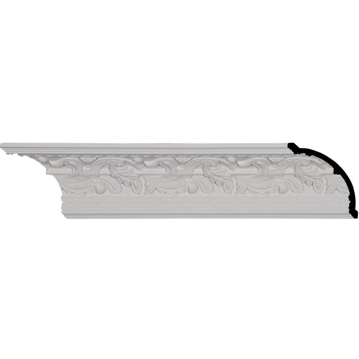 Kinsley Crown Moulding, 4 3/4"H x 4 3/4"P x 6 3/4"F x 94 1/2"L, (6 7/8" Repeat)