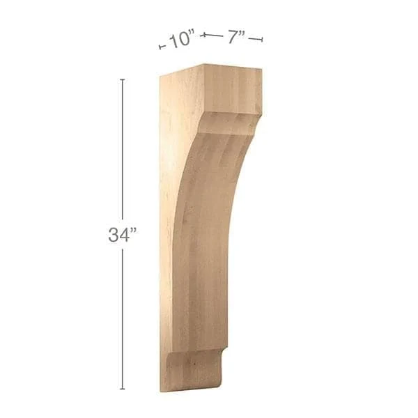 Large Corbel, 7"w x 34"h x 10"d