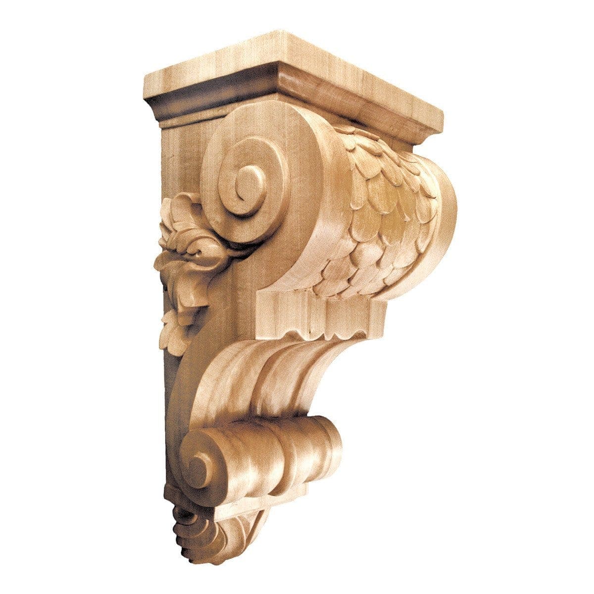 Large Imbricated Corbel, 8''w x 16''h x 7''d