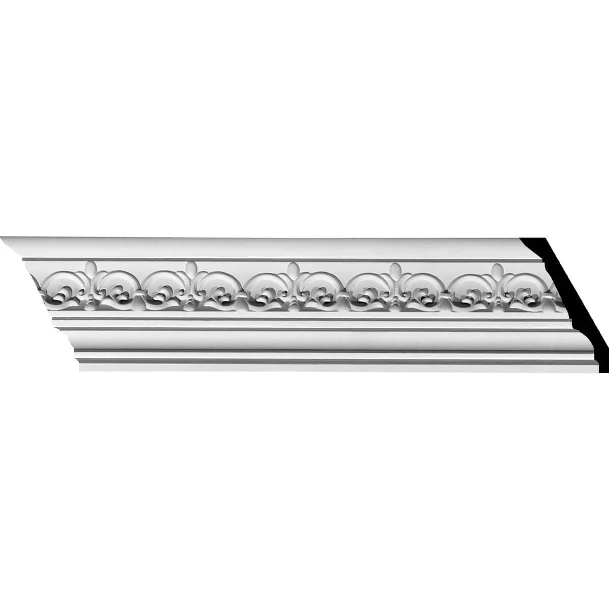Lisbon Dentil Crown Moulding, 3 1/2"H x 3 7/8"P x 5 1/4"F x 94 1/2"L