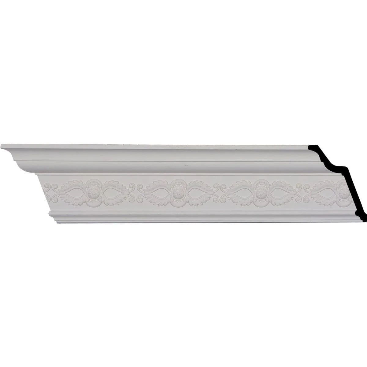 Logan Crown Moulding, 5"H x 3 1/4"P x 5 7/8"F x 94 1/2"L