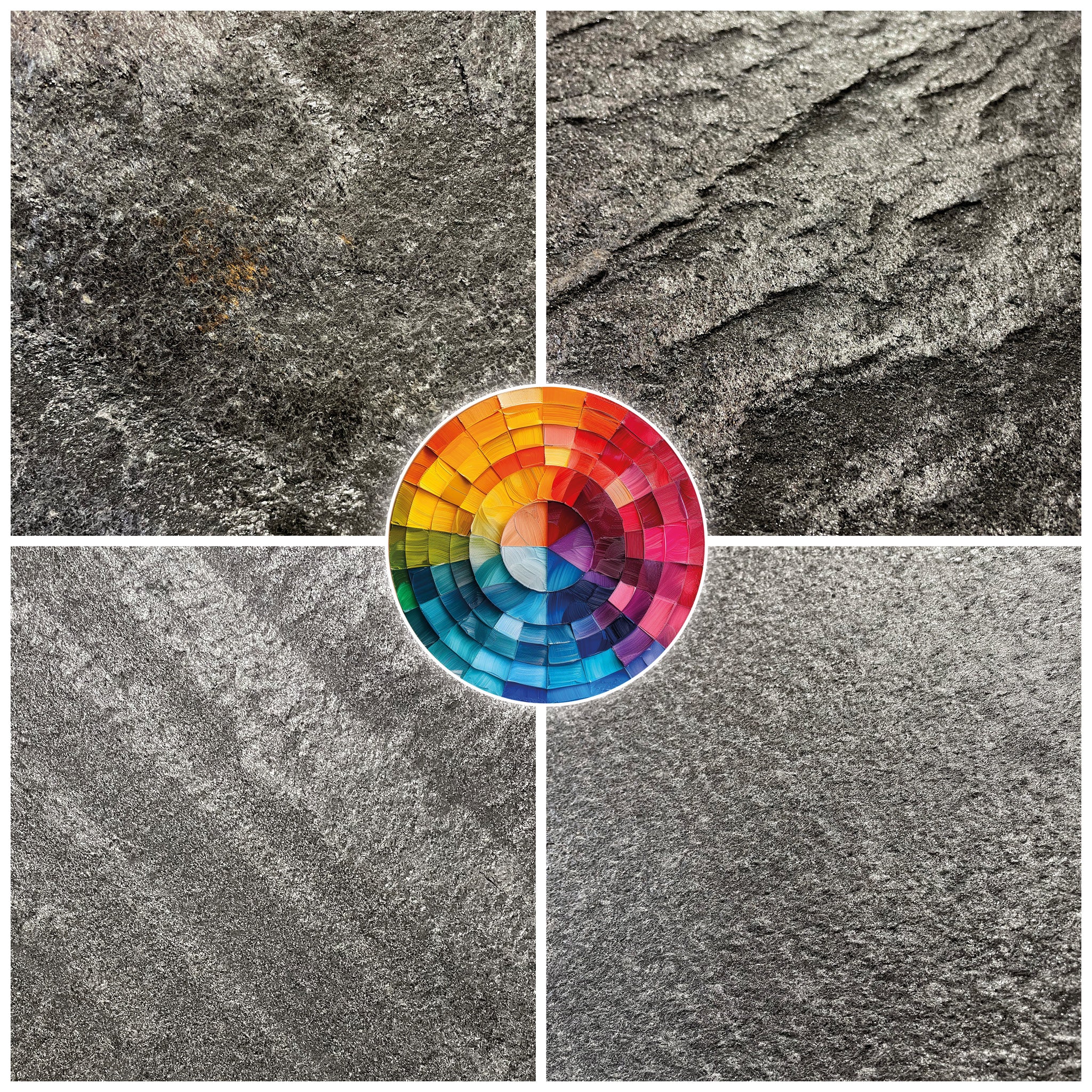 Galaxy Black, Natural Slate Veneer - Sample Sheet (11" L x 4" W) - Image 3