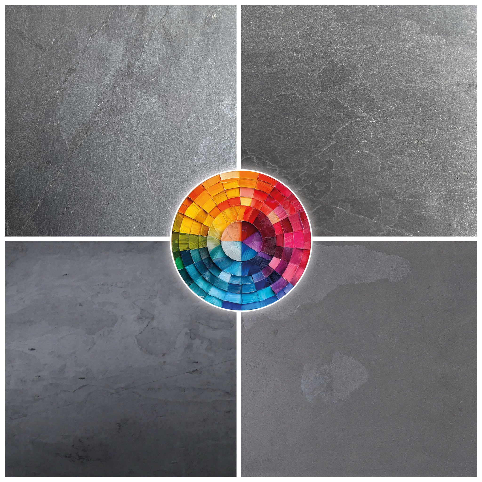 Nero, Natural Slate Veneer - 47 1/4" W x 94 1/2" L - Sold By Panel - Image 3