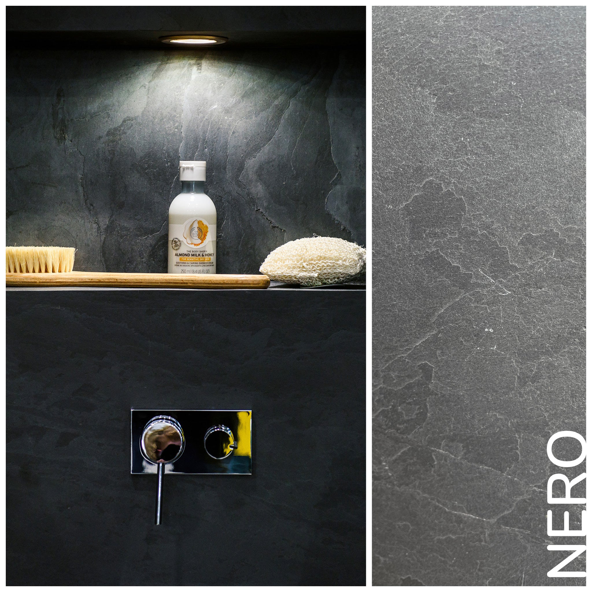 Nero, Natural Slate Veneer - 47 1/4" W x 94 1/2" L - Sold By Panel - Image 6