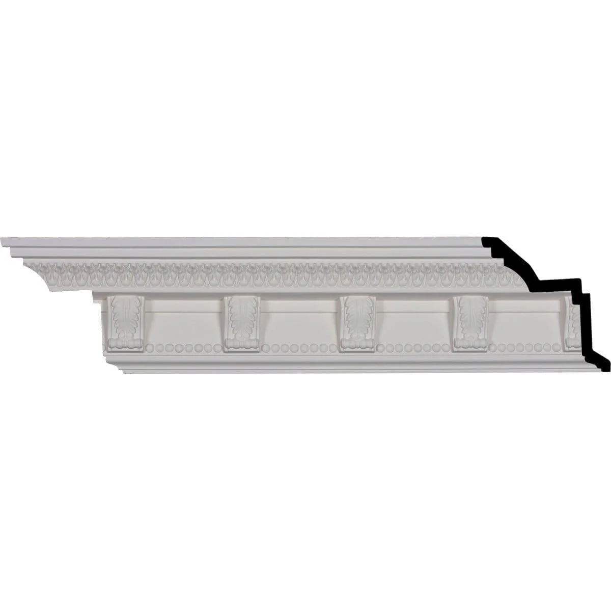 Marcus Crown Moulding, 4 7/8"H x 4 1/4"P x 6 1/2"F x 94 1/2"L, (4 3/4" Repeat)