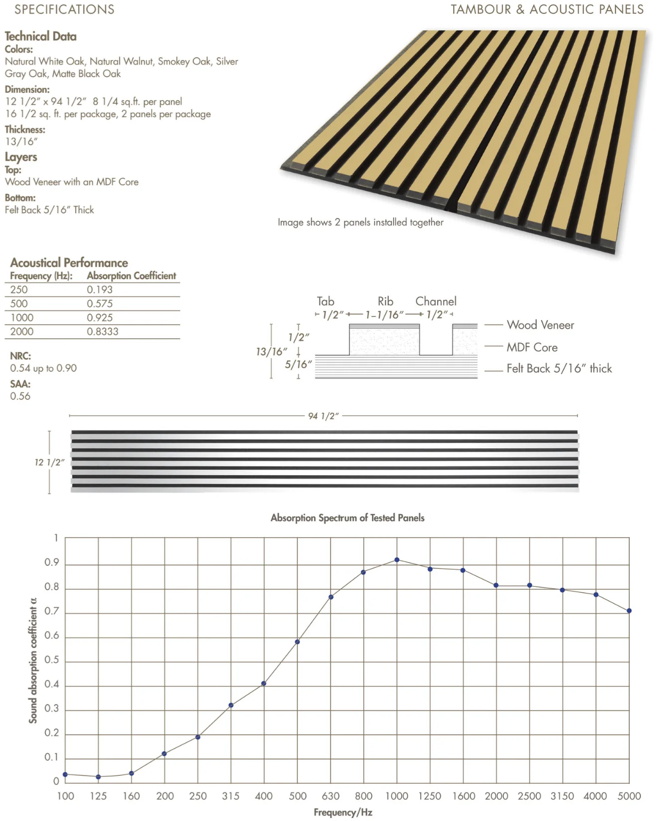 Matte Black Oak Acoustic Panel - Harmony Series - Image 10