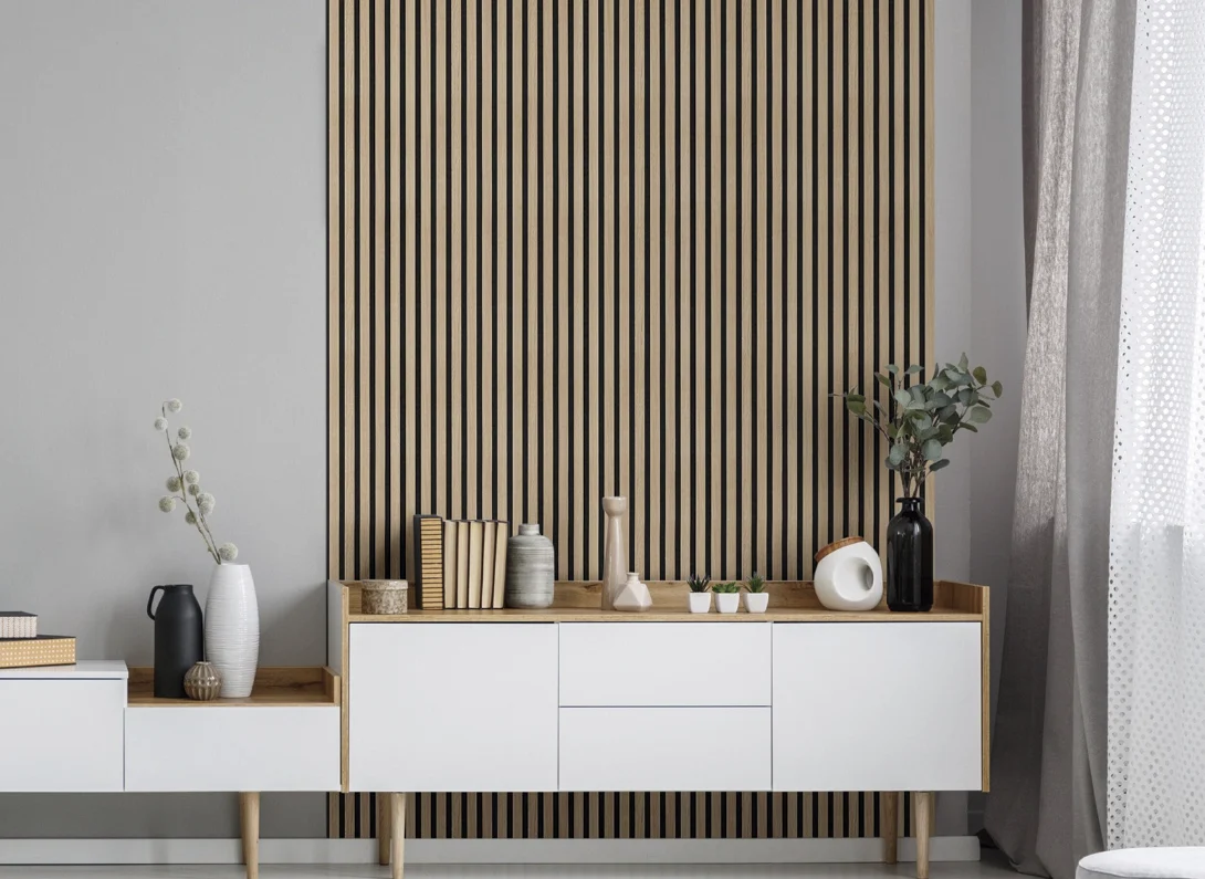 Natural White Oak Acoustic Panel, Varnished Wood - Harmony Series - Sold 2 Panels Per Carton - Image 5
