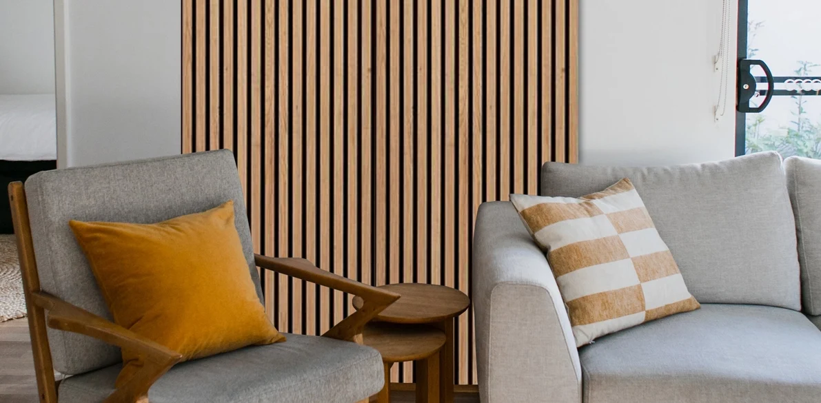 Natural White Oak Acoustic Panel, Varnished Wood - Harmony Series - Sold 2 Panels Per Carton - Image 6