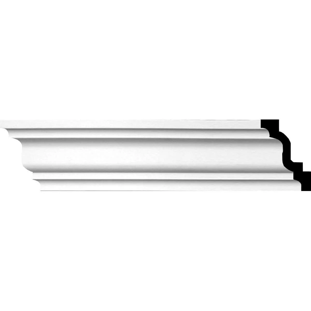 Nexus Traditional Crown Moulding, 4"H x 3"P x 5"F x 94 1/2"L