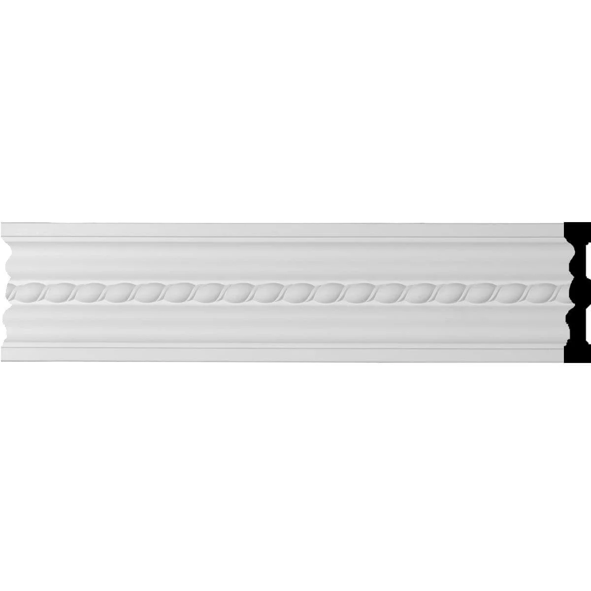 Orleans Rope Chair Rail or Casing Moulding, 5"H x 7/8"P x 94 1/2"L