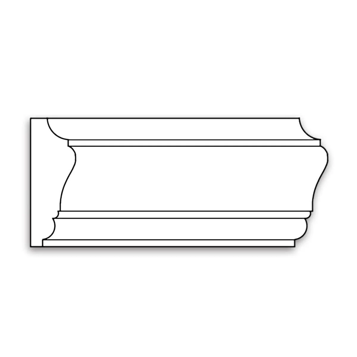Panel Mould, 2 1/2"w x 7/8"d