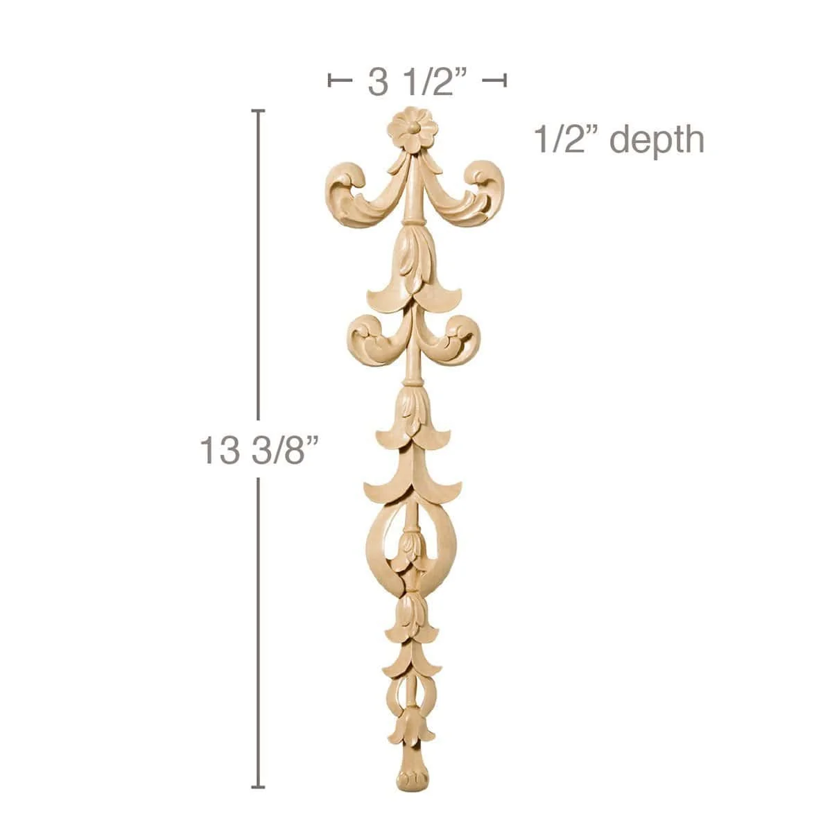 Petite Ribbon Drop (Sold 2 per card),  13 3/8"H x 3 1/2â€w x 1/2"d