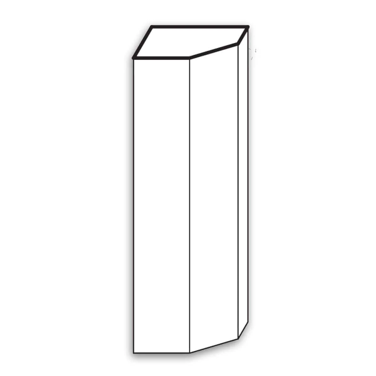 Plynth Block, 4 1/4''w x 12"h x 1 3/8"d