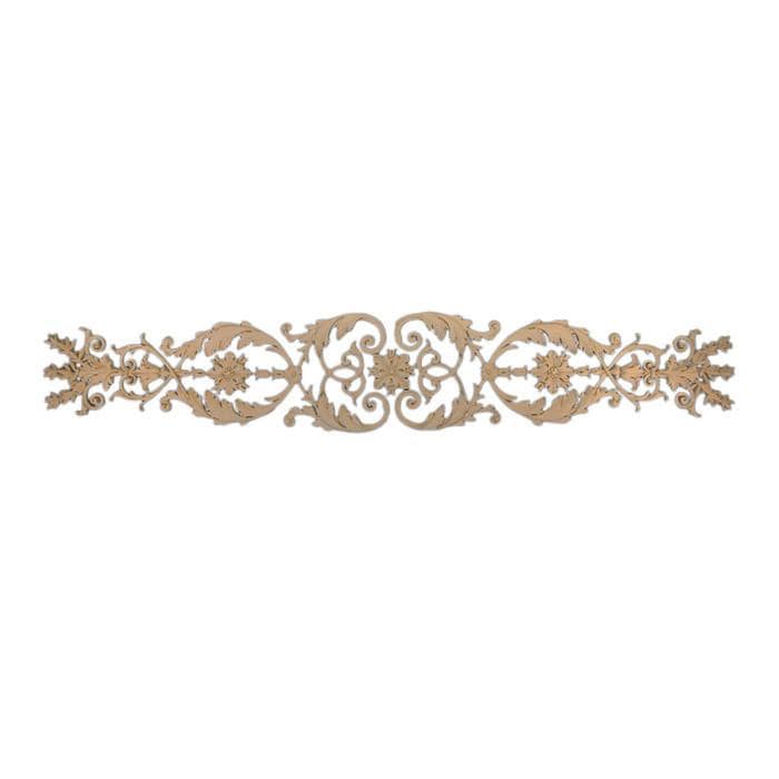 Renaissance Acanthus Scroll Design Onlay, 34"w x 6"h x 1/4"d, Made To Order, Minimum Order Amount $300