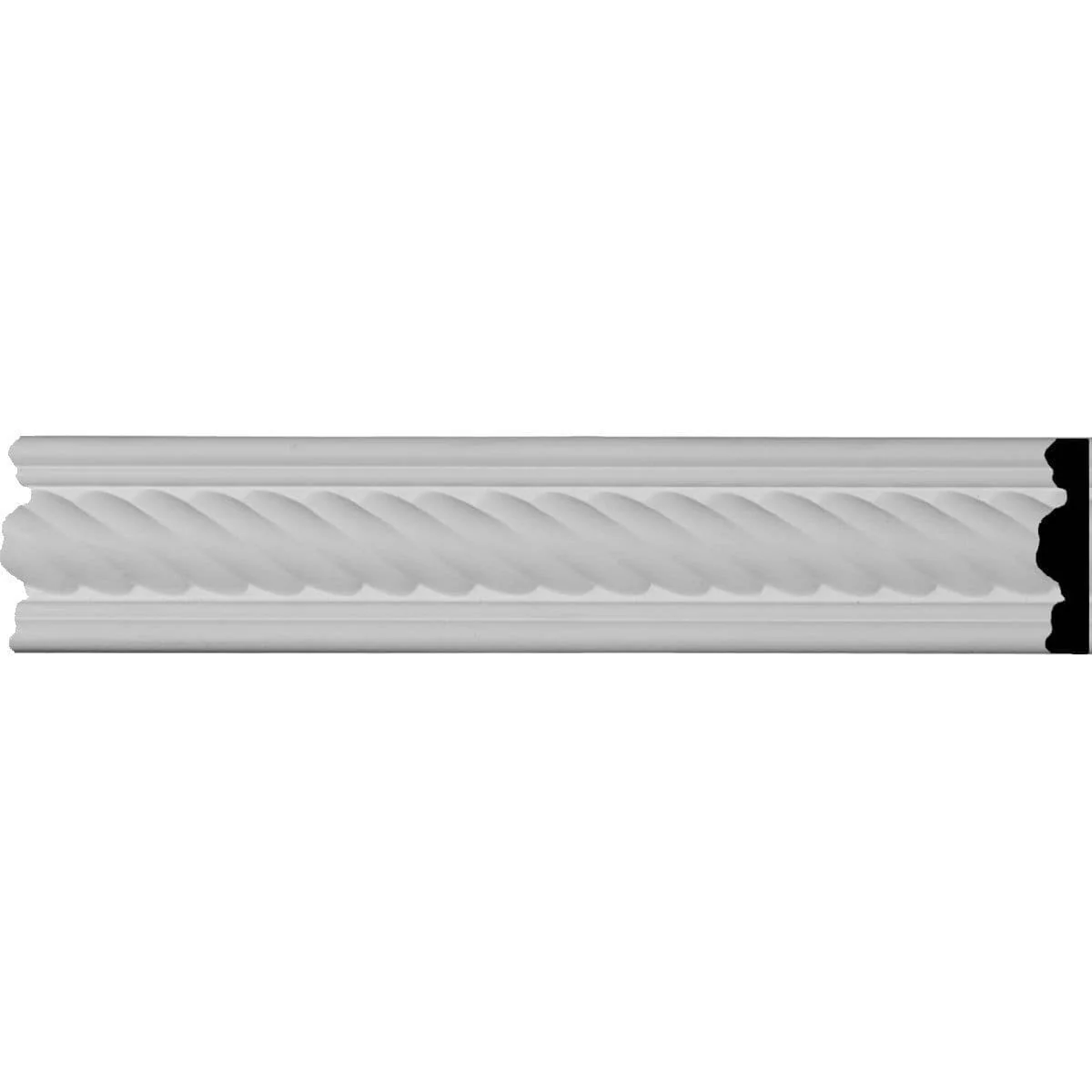 Rope Window & Door Casing, 2"H x 1/2"D x 94 1/2"L, (1/2" Repeat)